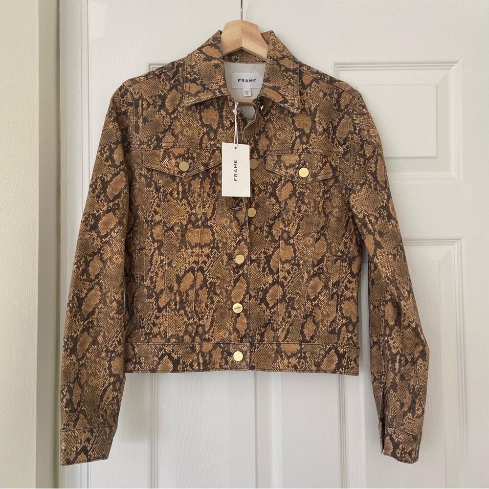 Frame Snakeskin Jacket